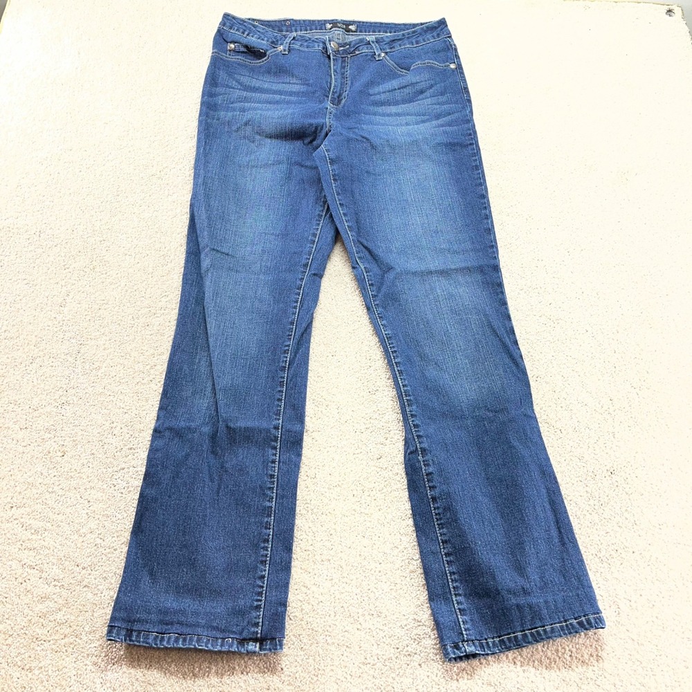 Tru Luxe Bootcut Jeans Womens 31/12 Blue Sydney Mid Rise Stretch Denim